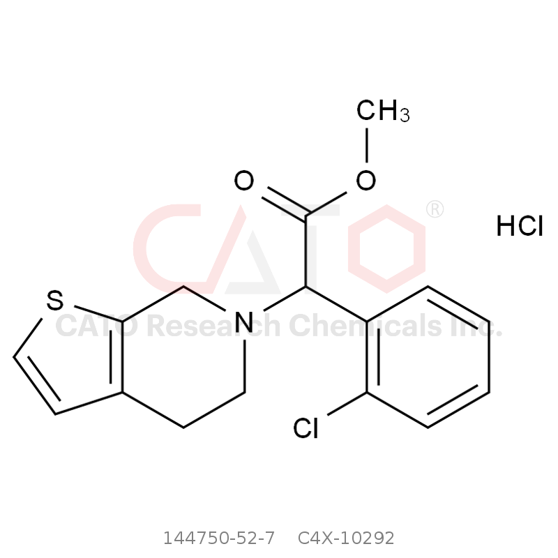 CAS No.:144750-52-7,氯吡格雷相关化合物B 盐酸盐