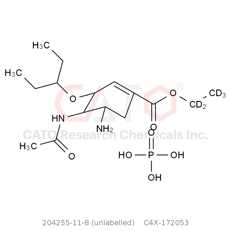 CAS No.:204255-11-8 (unlabelled),奥司他韦杂质53