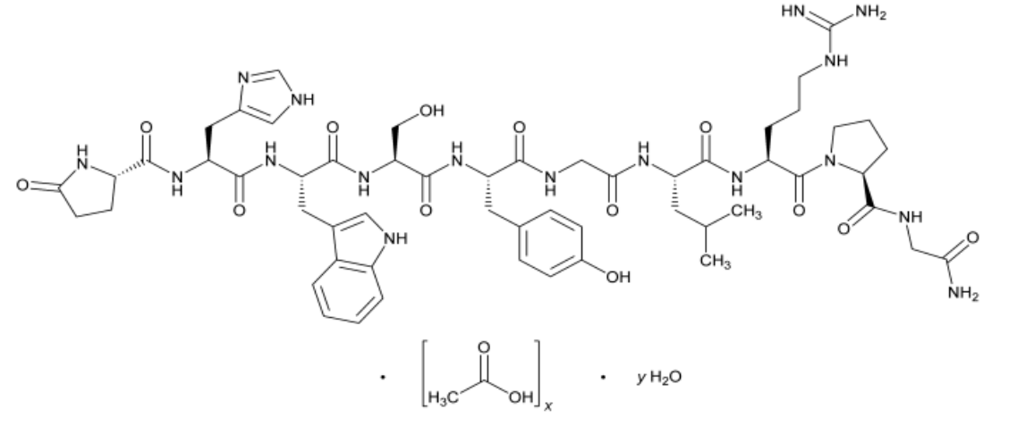  Gonadorelin Acetate CAS 78308-49-3 结构式 Chemical Structure