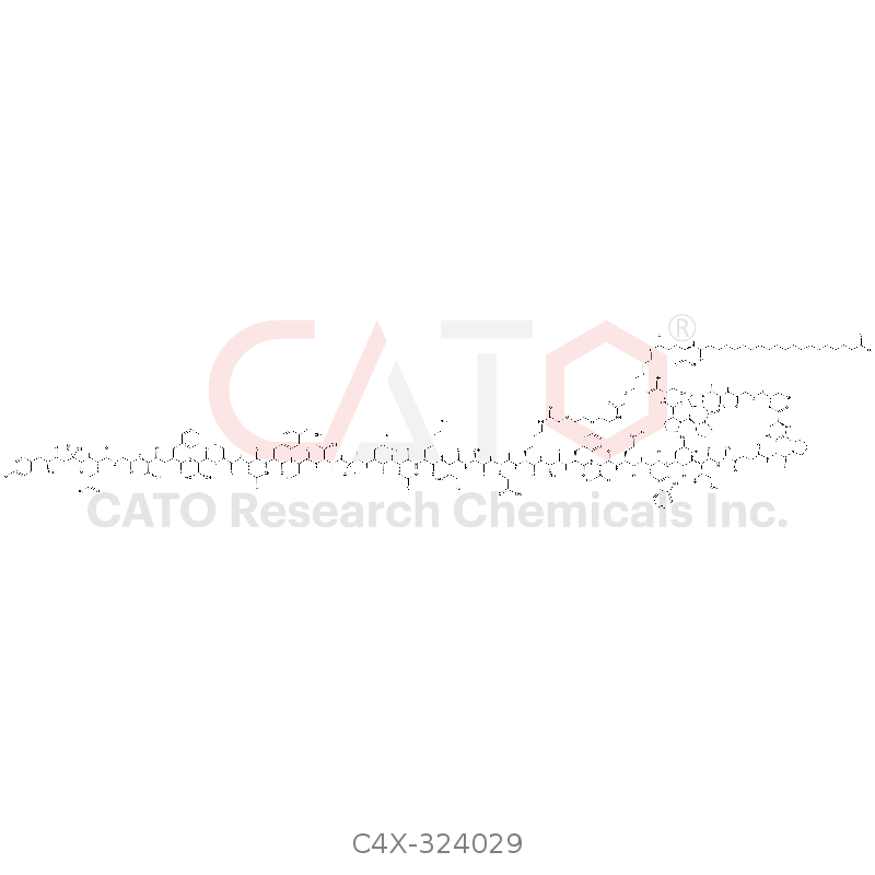 Tyr-Aib-Glu-Gly-Thr-Phe-Thr-Ser-Asp-Tyr-Ser-Ile-Aib-Leu-Asp-Lys-Ile-Ala-Gln-Lys(AEEA-AEEA-γ-Glu-Eicosanedioicacid)-Ala-Phe-Val-Glu-Trp-Leu-Ile-Ala-Gly-Gly-Pro-Ser-Ser-Gly-Ala-Pro-Pro-Pro-Ser-NH2