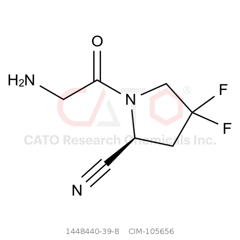 CAS No.:1448440-39-8,(S)-1-(2-Aminoacetyl)-4,4-difluoropyrrolidine-2-carbonitrile