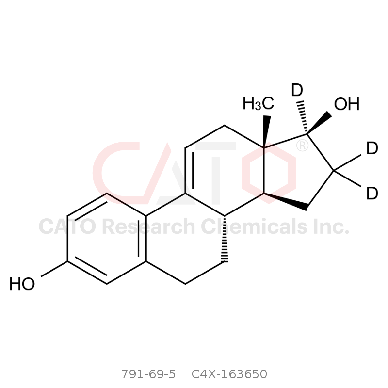 CAS No.:791-69-5,Δ-9,11-Estradiol-D3