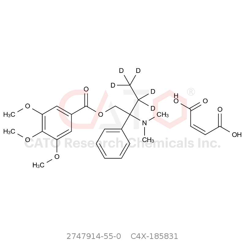CAS No.:2747914-55-0,曲美布汀-d5马来酸盐