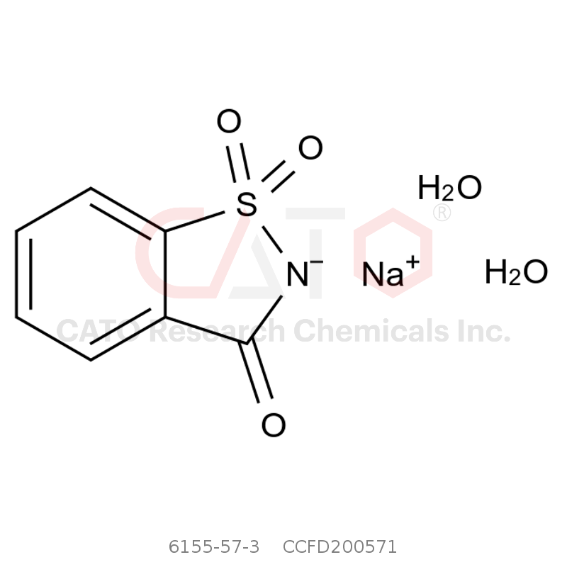 CAS No.:6155-57-3,糖精钠 二水合物（邻苯甲酰磺酰亚胺钠盐二水合物）