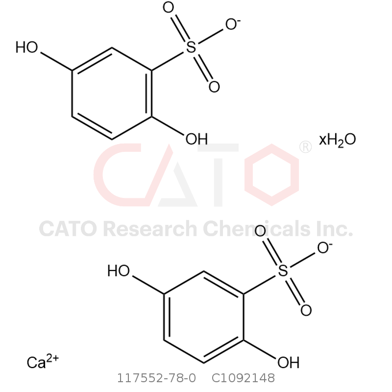 CAS No.:117552-78-0,Benzenesulfonic acid, 2,5-dihydroxy-, calcium salt, hydrate (2:1:?)