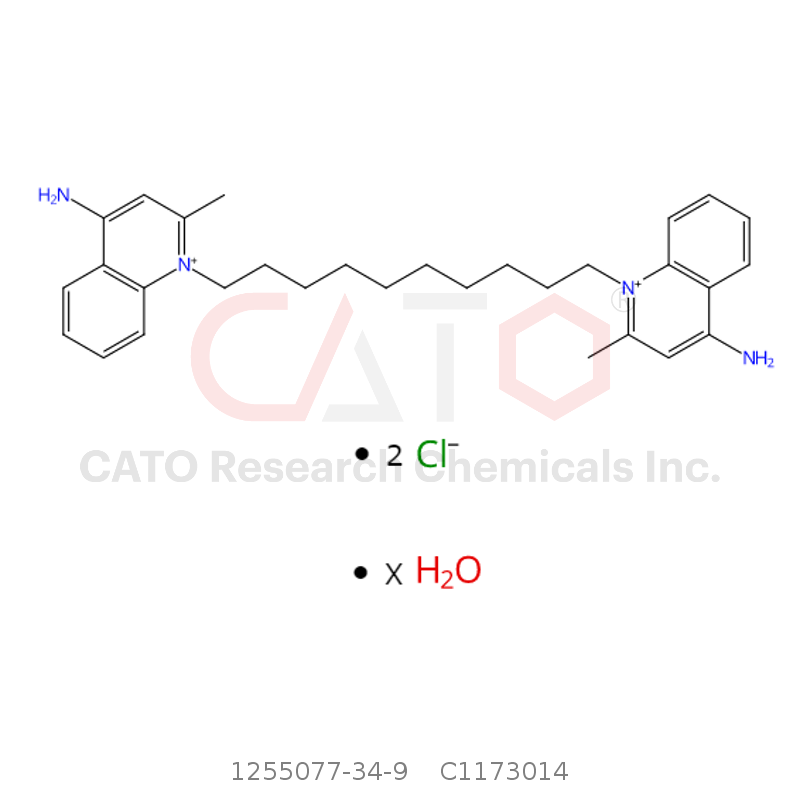 CAS No.:1255077-34-9,Dequalinium 2*Chloride x*Hydrate