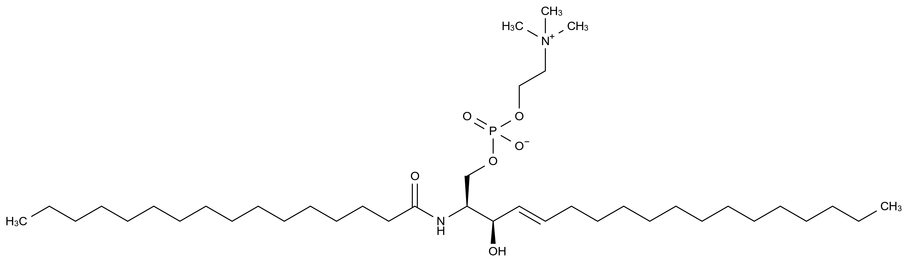 鞘磷脂 Sphingomyelin CAS 6254-89-3 结构式 Chemical Structure