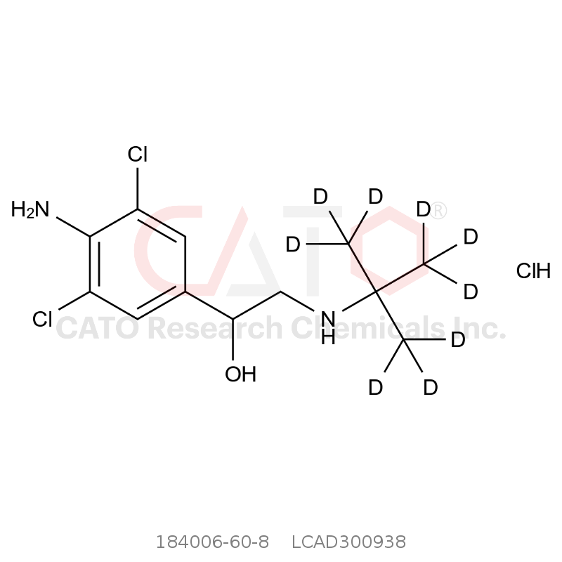CAS No.:184006-60-8,Clenbuterol-D9 Hydrochloride