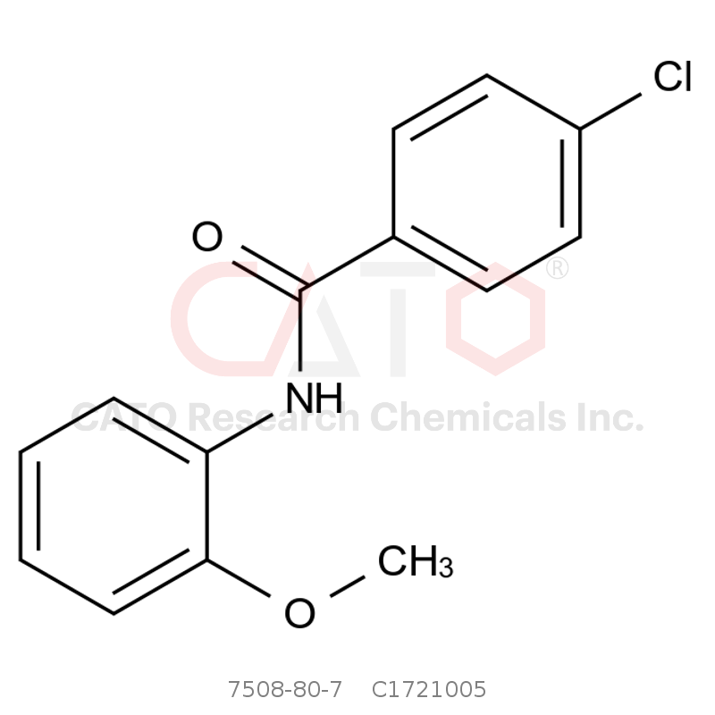 CAS No.:7508-80-7, 4-氯-N-(2-甲氧基苯基)苯甲酰胺