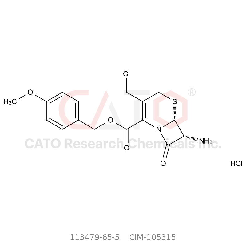 CAS No.:113479-65-5,4-Methoxybenzyl (6R,7R)-7-amino-3-(chloromethyl)-8-oxo-5-thia-1-azabicyclo[4.2.0]oct-2-ene-2-carboxylate hydrochloride