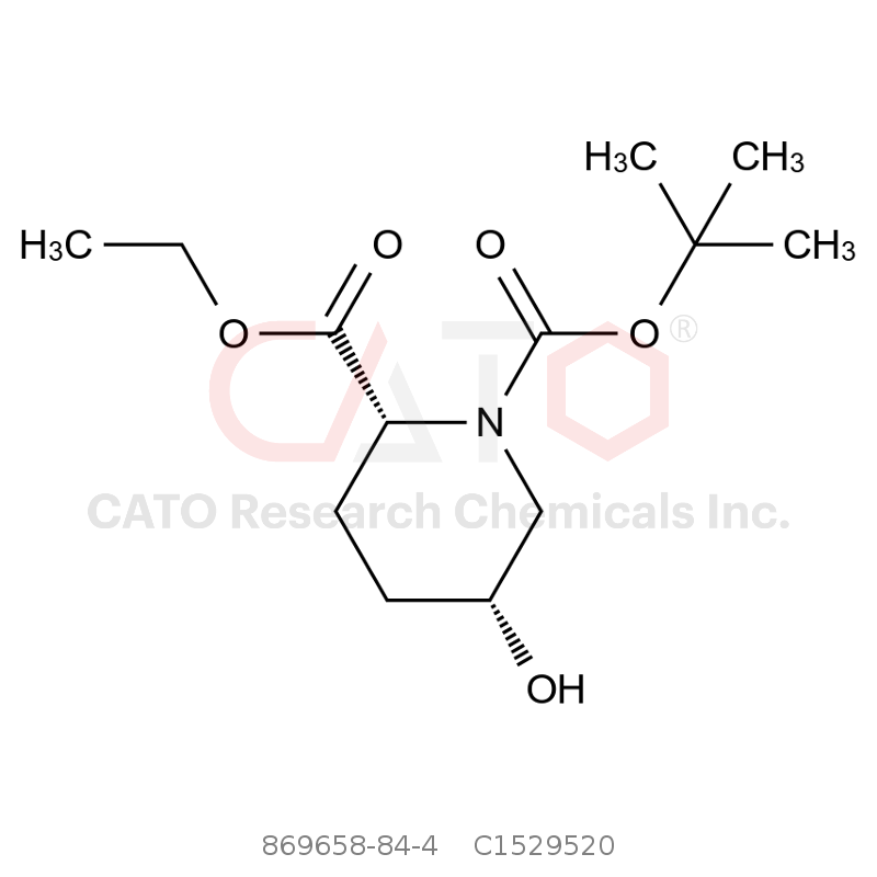 CAS No.:869658-84-4,1-(tert-Butyl) 2-ethyl (2R,5R)-5-hydroxypiperidine-1,2-dicarboxylate