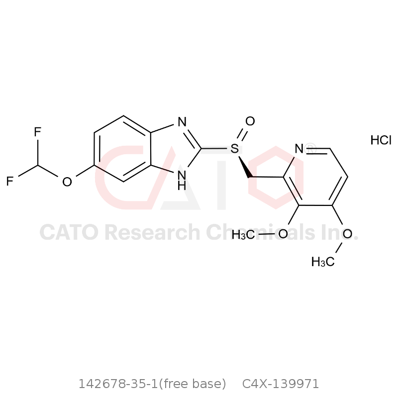 CAS No.:142678-35-1(free base),S-泮托拉唑 盐酸盐