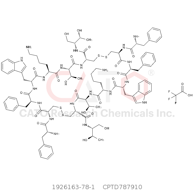 CAS No.:1926163-78-1,奥曲肽二聚体三氟乙酸盐 (反平行二聚体)