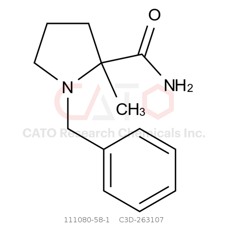 CAS No.:111080-58-1,1-benzyl-2-methylpyrrolidine-2-carboxamide