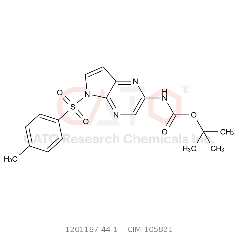 CAS No.:1201187-44-1,tert-Butyl N-[5-(4-methylbenzenesulfonyl)-5H-pyrrolo[2,3-b]pyrazin-2-yl]carbamate