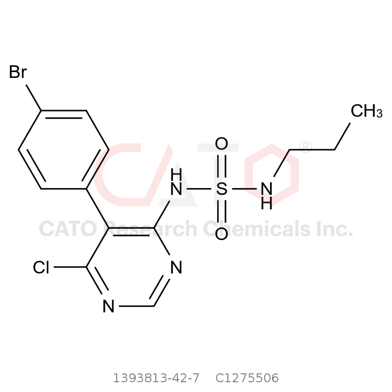 CAS No.:1393813-42-7,N-[5-(4-Bromophenyl)-6-chloro-4-pyrimidinyl]-N'-propylsulfamide