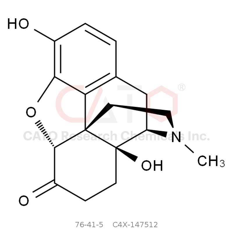 CAS No.:76-41-5,氢羟吗啡酮甲醇溶液