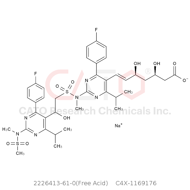 CAS No.:2226413-61-0(Free Acid),Rosuvastatin EP Impurity E Sodium salt