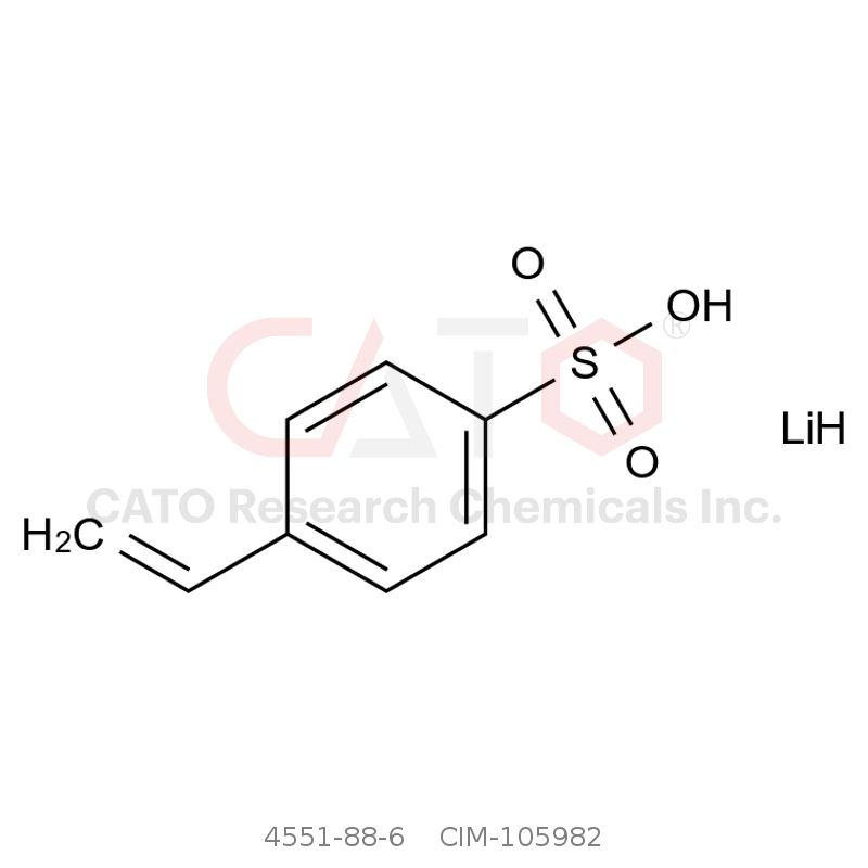 CAS No.:4551-88-6,4-Vinylbenzenesulfonic acid, lithium salt