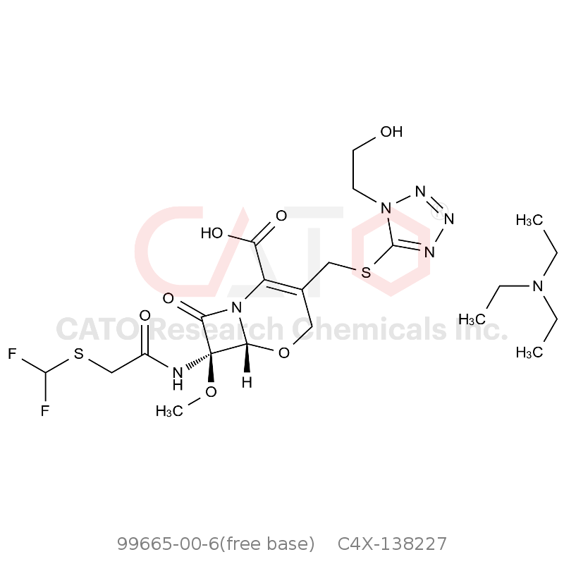 CAS No.:99665-00-6(free base),氟氧头孢 三乙胺盐