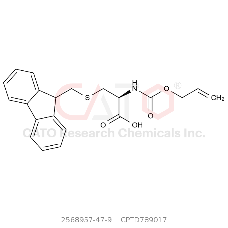 CAS No.:2568957-47-9,S-((9H-fluoren-9-yl)methyl)-N-((allyloxy)carbonyl)-D-cysteine