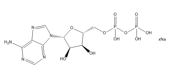 腺苷-5'-二磷酸钠盐 Adenosine 5′-diphosphate sodium salt CAS 20398-34-9 结构式 Chemical Structure