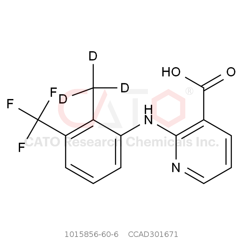 CAS No.:1015856-60-6,Flunixin D3 (methyl D3)