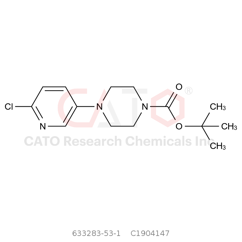 CAS No.:633283-53-1,4-（6-氯吡啶-3-基）哌嗪-1-甲酸叔丁酯