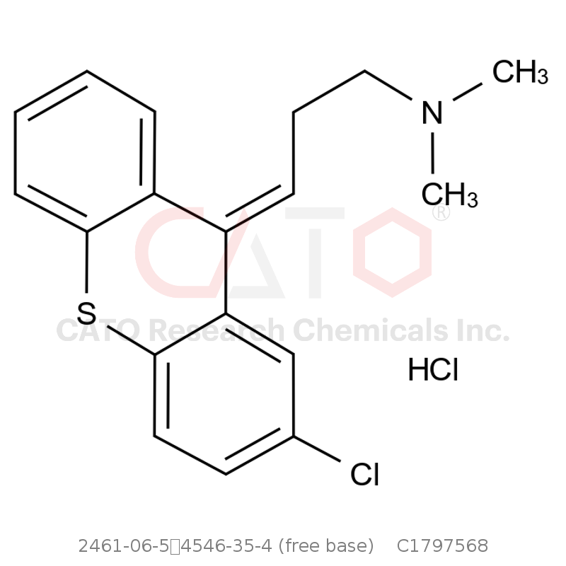 CAS No.:2461-06-5；4546-35-4 (free base),Chlorprothixene EP Impurity F HCl