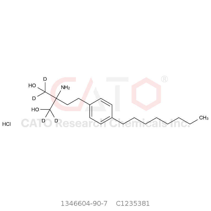 CAS No.:1346604-90-7,Fingolimod-D4 Hydrochloride