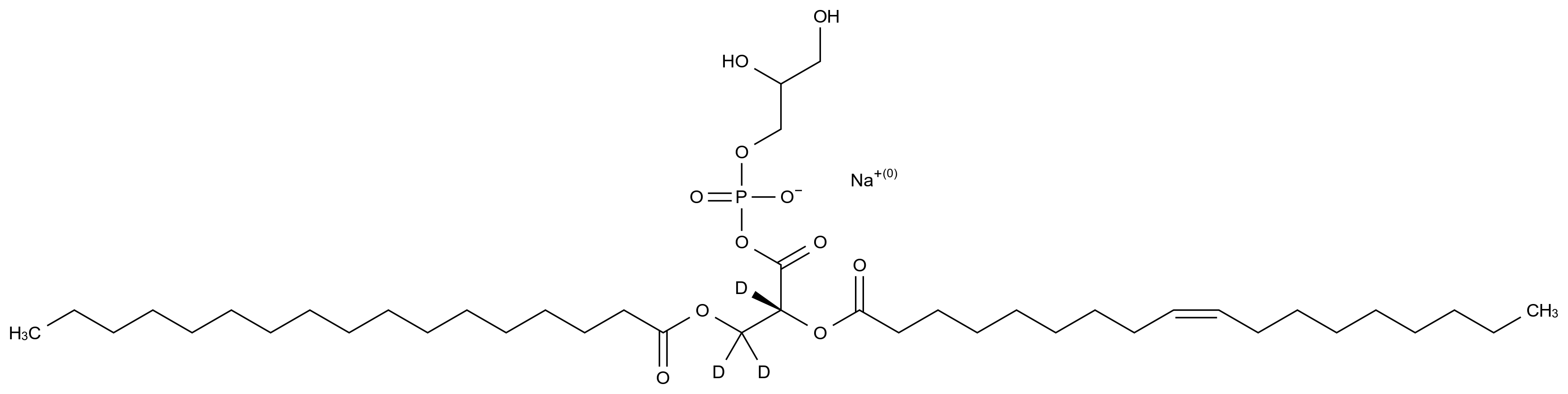  17:0-18:1 PG-d5 CAS 2342575-59-9 结构式 Chemical Structure