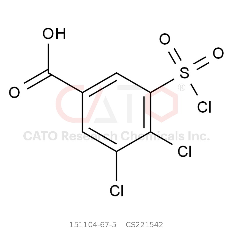 CAS No.:151104-67-5,3,4-二氯-5-(氯磺酰基)苯甲酸