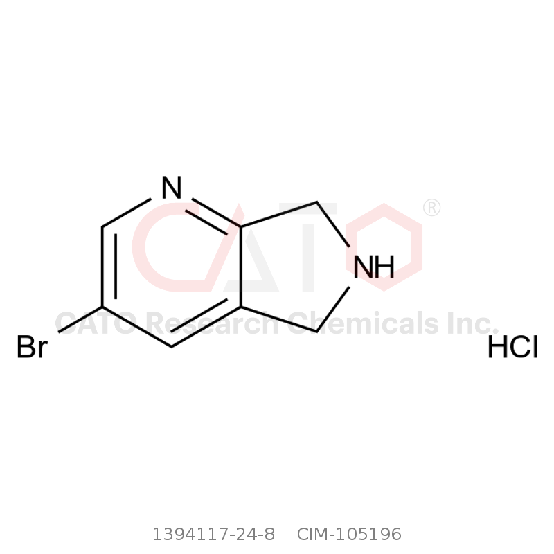 CAS No.:1394117-24-8,3-Bromo-6,7-dihydro-5H-pyrrolo[3,4-b]pyridine hydrochloride