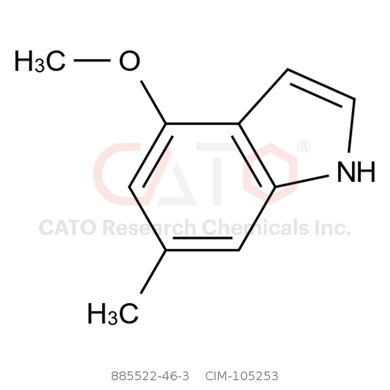 CAS No.:885522-46-3,4-Methoxy-6-methyl-1H-indole