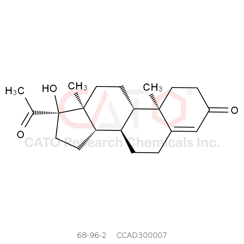 CAS No.:68-96-2,17-Alpha-Hydroxyprogesterone
