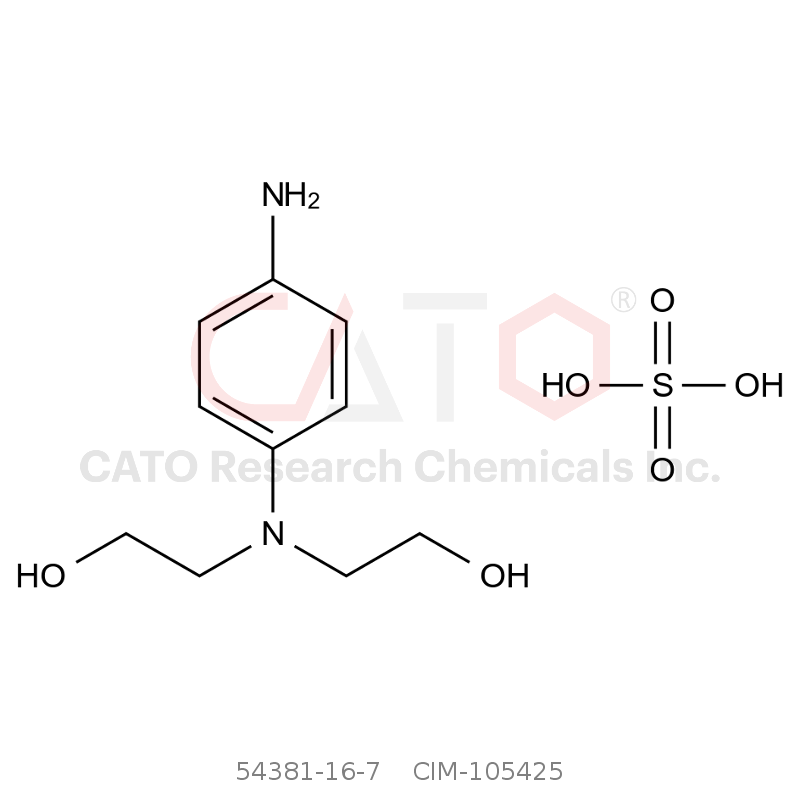 CAS No.:54381-16-7,N,N-Bis(2-Hydroxyethyl)-P-Phenylenediamine Sulphate