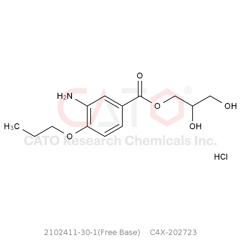 CAS No.:2102411-30-1(Free Base),Proparacaine Impurity 23 HCl
