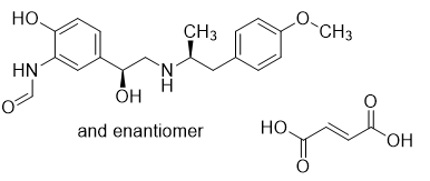 Formoterol fumarate CAS 43229-80-7 chemical structure