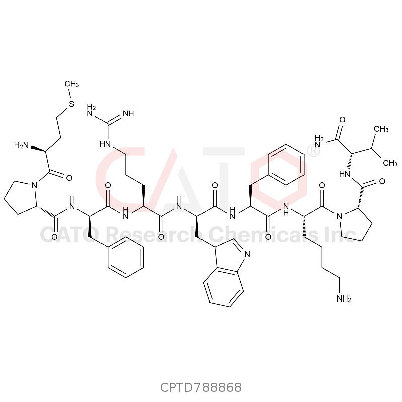 (Met5,Pro6,D-Phe7,D-Trp9,Phe10)-α-MSH (5-13)