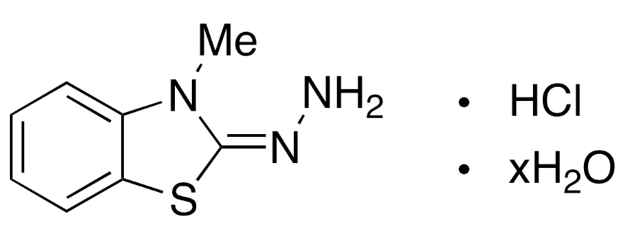 3-甲基-2-苯并噻唑啉酮腙盐酸盐 X水合物 3-Methyl-2-benzothiazolinone Hydrazone Hydrochloride Hydrate CAS 149022-15-1 结构式 Chemical Structure