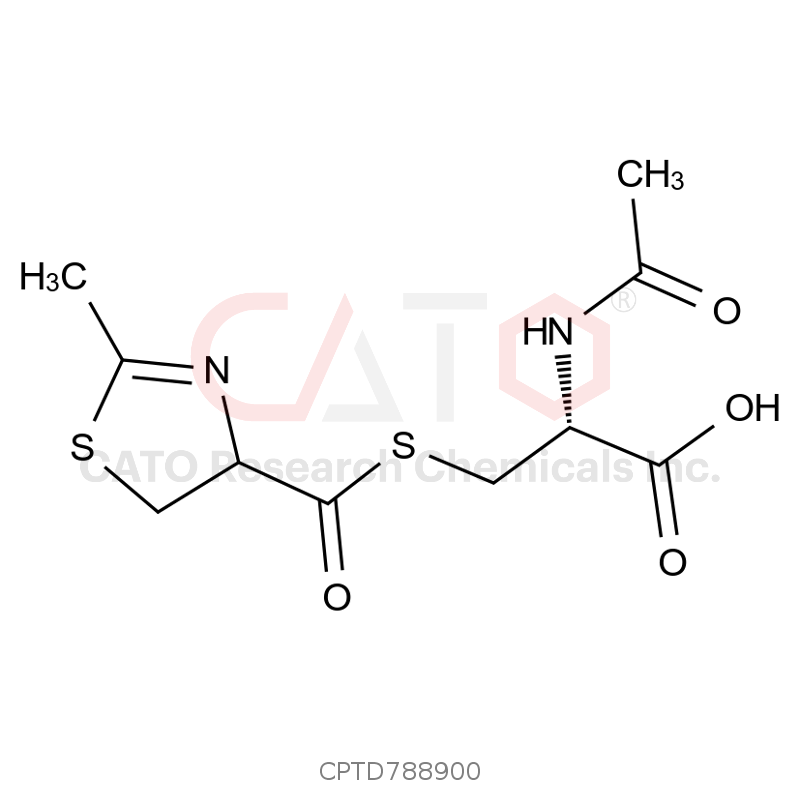 N-acetyl-S-(2-methyl-4,5-dihydrothiazole-4-carbonyl)-L-cysteine