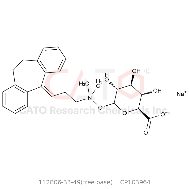 CAS No.:112806-33-49(free base),mitriptyline N-Glucuronide sodium salt