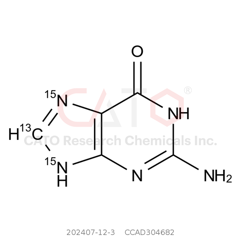 CAS No.:202407-12-3,Guanine-13C，15N2