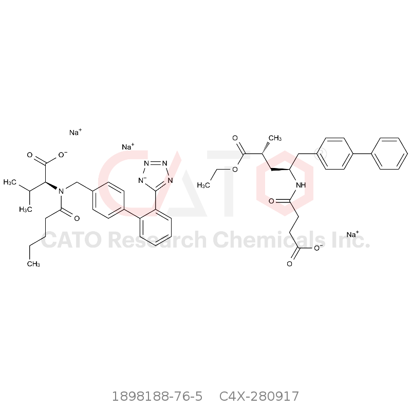 CAS No.:1898188-76-5,Sacubitril-Valsartan Trisodium Salt
