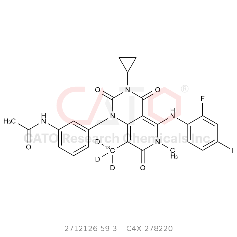 CAS No.:2712126-59-3,曲美替尼-13C-d3