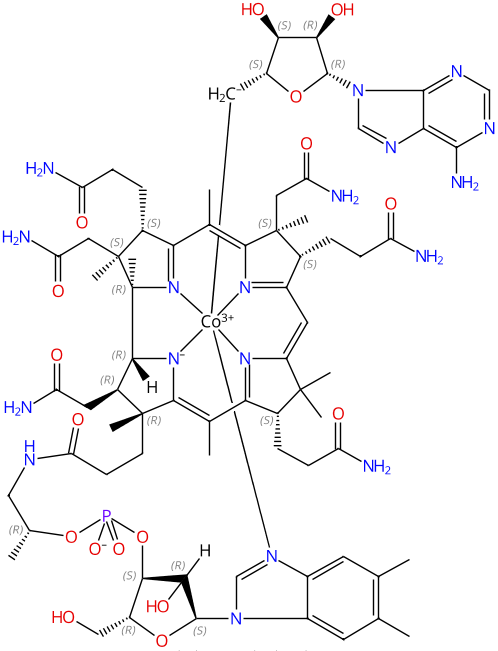 腺苷钴胺 Cobamamide CAS 13870-90-1 结构式 Chemical Structure