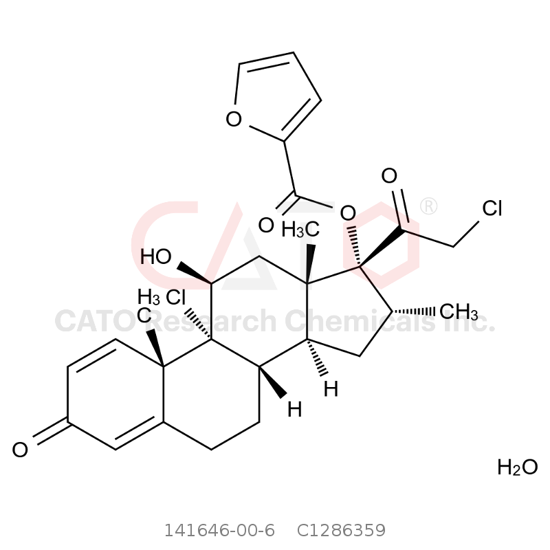CAS No.:141646-00-6,Mometasone Furoate Monohydrate