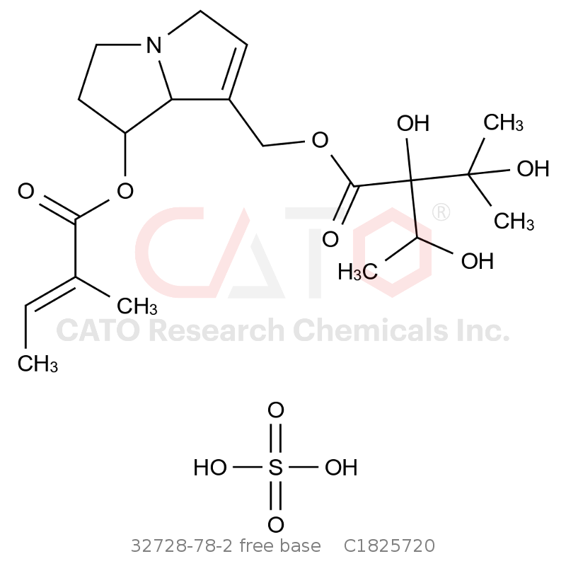 CAS No.:32728-78-2 free base,Heliosupine sulfate