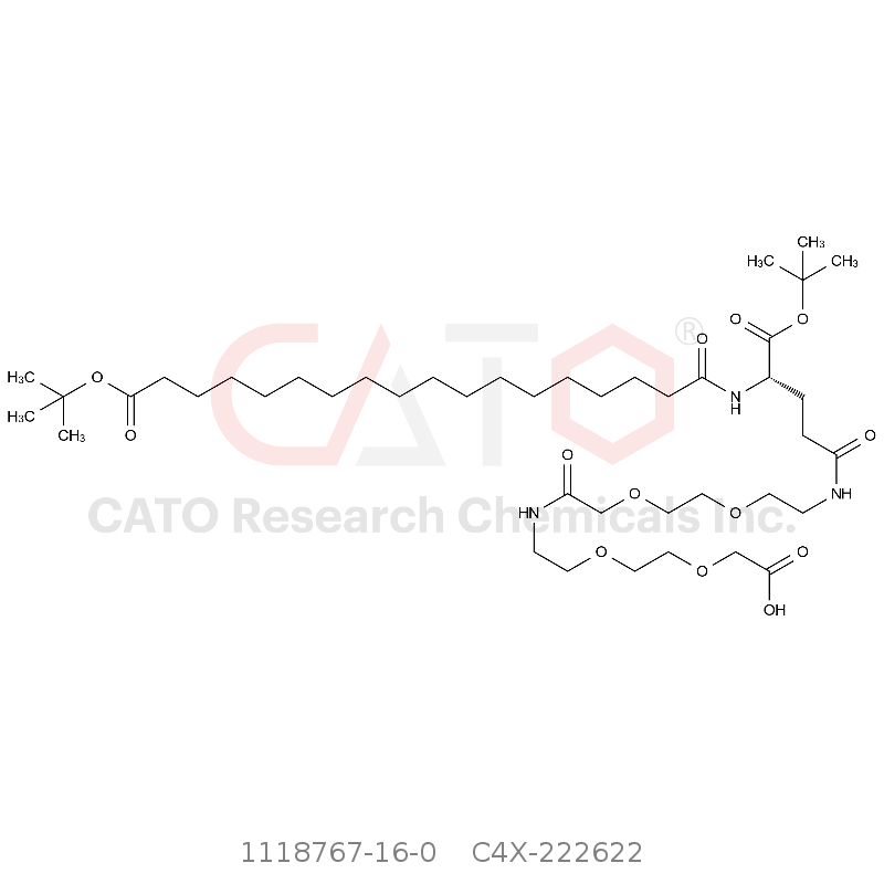 CAS No.:1118767-16-0,Semaglutide impurity 22(OtBu-Ste-γGlu(OtBu)-AEEA-AEEA-OH)