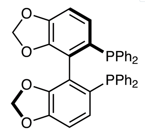 (R)-(+)-5,5'-Bis(diphenylphosphino)-4,4'-bi-1,3-benzodioxole CAS 244261-66-3 chemical structure